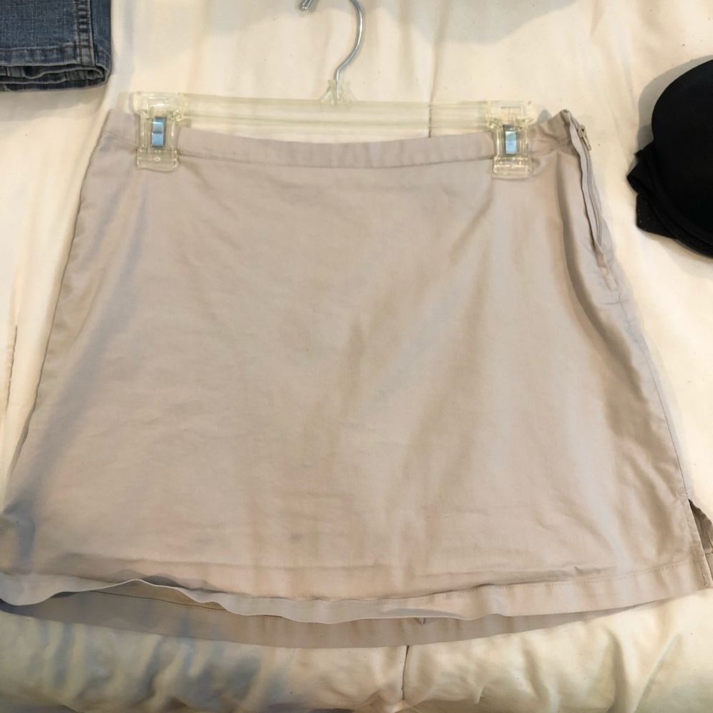 Khaki skort